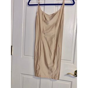 Cream slip dress